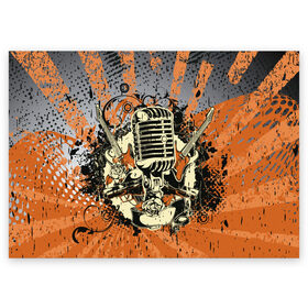 Поздравительная открытка с принтом Microphone , 100% бумага | плотность бумаги 280 г/м2, матовая, на обратной стороне линовка и место для марки
 | art | grunge | guitar | line | microphone | pattern | абстракция | арт | гитара | гранж | линии | микрофон | узор