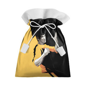 Подарочный 3D мешок с принтом Bruce Lee , 100% полиэстер | Размер: 29*39 см | Тематика изображения на принте: bruce lee | актер | боец | воин | звезда | карате