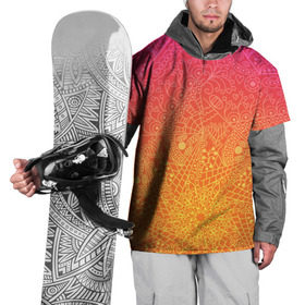 Накидка на куртку 3D с принтом Солнечные мандалы , 100% полиэстер |  | Тематика изображения на принте: 