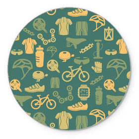 Коврик круглый с принтом Велосипедист , резина и полиэстер | круглая форма, изображение наносится на всю лицевую часть | bicycle | bike | road | speed | sport | вело | велосипед | велосипедист | гонщик | дорога | здоровье | педали | сила | скорость | спорт | трасса | шлем
