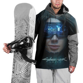 Накидка на куртку 3D с принтом Cyberpunk 2077 , 100% полиэстер |  | cd projekt red | cyber | cyberpunk | cyberpunk 2077 | e3 | ps4 | rpg | v | xbox | будущее | девушка | игра | кибер | киберпанк | киберпанк 2077 | маска | от создателей ведьмака | очки | рпг