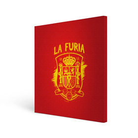 Холст квадратный с принтом Сборная Испании , 100% ПВХ |  | la furia | lafuria | roja | spain | team | диего | иньеста | испания | коста | красная | сильва | форма | фурия | чемпионат мира. футбол