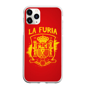 Чехол для iPhone 11 Pro Max матовый с принтом Сборная Испании , Силикон |  | la furia | lafuria | roja | spain | team | диего | иньеста | испания | коста | красная | сильва | форма | фурия | чемпионат мира. футбол