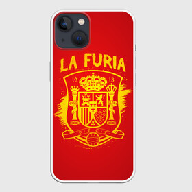 Чехол для iPhone 13 с принтом Сборная Испании ,  |  | la furia | lafuria | roja | spain | team | диего | иньеста | испания | коста | красная | сильва | форма | фурия | чемпионат мира. футбол