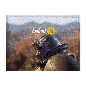 Обложка для студенческого билета с принтом Fallout 76 , натуральная кожа | Размер: 11*8 см; Печать на всей внешней стороне | fallout | fallout 76 | future | rpg | valt tec | war | wasteland | будущее | война | костюм | постапокалипсис | рпг | фалаут | фолаут | фоллаут | фолыч | ядерная пустошь