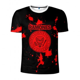 Мужская футболка 3D спортивная с принтом Ramones , 100% полиэстер с улучшенными характеристиками | приталенный силуэт, круглая горловина, широкие плечи, сужается к линии бедра | ramones | джонни | джоуи | ди ди томми | рамон | рамонес | рамоун | рамоунз | рамоунс | рок группа
