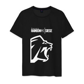 Мужская футболка хлопок с принтом Rainbow Six | Siege (Lion) , 100% хлопок | прямой крой, круглый вырез горловины, длина до линии бедер, слегка спущенное плечо. | 0x000000123 | e3 | lion | pro | rainbow six siege | леон | осада | рейнбоу сикс | сиейдж