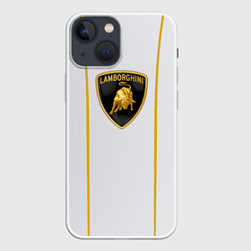 Чехол для iPhone 13 mini с принтом LAMBORGHINI. ,  |  | auto | lamborghini | sport | авто | автомобиль | автомобильные | бренд | ламборджини | лого | логотип | марка | спорт