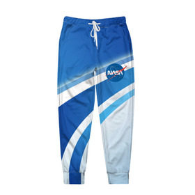 Мужские брюки 3D с принтом NASA , 100% полиэстер | манжеты по низу, эластичный пояс регулируется шнурком, по бокам два кармана без застежек, внутренняя часть кармана из мелкой сетки | 