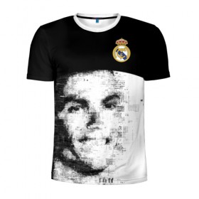 Мужская футболка 3D спортивная с принтом Ronaldo Real Exclusive , 100% полиэстер с улучшенными характеристиками | приталенный силуэт, круглая горловина, широкие плечи, сужается к линии бедра | 