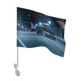 Флаг для автомобиля с принтом BMW AUTO SPORT , 100% полиэстер | Размер: 30*21 см | amg | bmw | bmw performance | m | motorsport | sport | авто | автомобиль | автомобильные | бмв | бренд | марка | моторспорт | спорт | фон