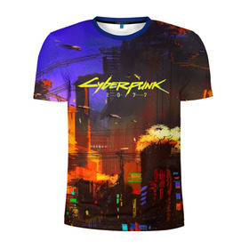 Мужская футболка 3D спортивная с принтом Cyber Punk 2077 , 100% полиэстер с улучшенными характеристиками | приталенный силуэт, круглая горловина, широкие плечи, сужается к линии бедра | cd projekt red | cyberpunk | cyberpunk 2077 | e3 | ps4 | rpg | v | xbox | будущее | киберпанк | киберпанк 2077 | от создателей ведьмака | рпг