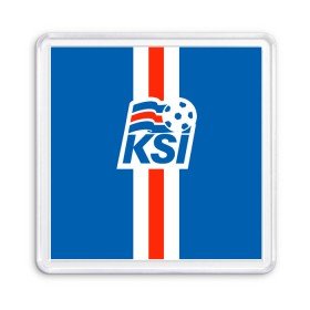 Магнит 55*55 с принтом KSI ICELAND SPORT , Пластик | Размер: 65*65 мм; Размер печати: 55*55 мм | 