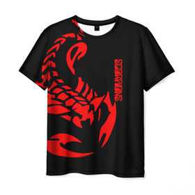 Мужская футболка 3D с принтом Scorpions , 100% полиэфир | прямой крой, круглый вырез горловины, длина до линии бедер | scorpions | группа | скорпионс | хард | хардрок