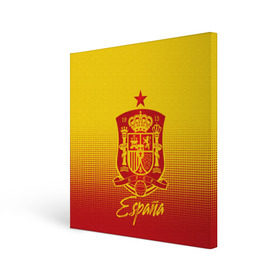 Холст квадратный с принтом Сборная Испании , 100% ПВХ |  | la furia | lafuria | roja | spain | team | игровая форма | испания | красная ярость | фурия | футбол | чемпионат мира