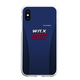 Чехол для iPhone XS Max матовый с принтом SUBARU WRX STI , Силикон | Область печати: задняя сторона чехла, без боковых панелей | Тематика изображения на принте: impreza | sport car | sti | subaru | wrx | авто | логотип | синяя | субарик | субару