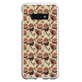 Чехол для Samsung S10E с принтом Red panda , Силикон | Область печати: задняя сторона чехла, без боковых панелей | panda | red panda | small panda | животные | красная панда | лес | панда
