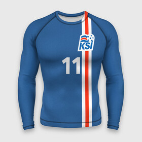 Мужской рашгард 3D с принтом KSI 11 A.FINNBOGASSON ,  |  | fc | football | football club | iceland | sport | исландия | сборная исландии | спорт | спортивные | униформа | фирменные цвета | фк | футбол | футбольный клуб