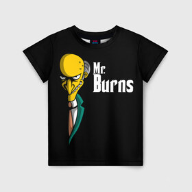 Детская футболка 3D с принтом Mr. Burns (Simpsons) , 100% гипоаллергенный полиэфир | прямой крой, круглый вырез горловины, длина до линии бедер, чуть спущенное плечо, ткань немного тянется | Тематика изображения на принте: burns | mr | mr. burns | simpsons | мистер бернс | симпсоны
