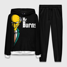 Женский костюм 3D (с толстовкой) с принтом Mr. Burns (Simpsons) ,  |  | burns | mr | mr. burns | simpsons | мистер бернс | симпсоны