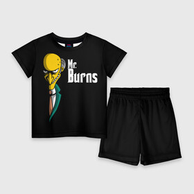 Детский костюм с шортами 3D с принтом Mr. Burns (Simpsons) ,  |  | burns | mr | mr. burns | simpsons | мистер бернс | симпсоны