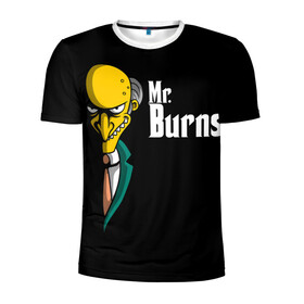 Мужская футболка 3D спортивная с принтом Mr. Burns (Simpsons) , 100% полиэстер с улучшенными характеристиками | приталенный силуэт, круглая горловина, широкие плечи, сужается к линии бедра | burns | mr | mr. burns | simpsons | мистер бернс | симпсоны