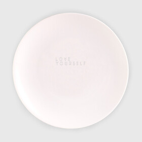 Тарелка с принтом LOVE YOURSELF_2 , фарфор | диаметр - 210 мм
диаметр для нанесения принта - 120 мм | bangtan boys | bts | бантаны | бтс