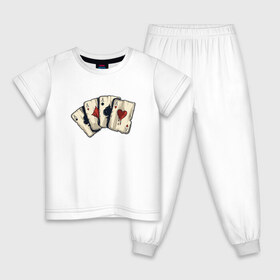 Детская пижама хлопок с принтом Старые карты , 100% хлопок |  брюки и футболка прямого кроя, без карманов, на брюках мягкая резинка на поясе и по низу штанин
 | Тематика изображения на принте: cards | карты