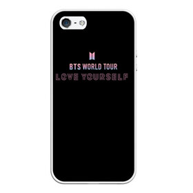 Чехол для iPhone 5/5S матовый с принтом BTS WORLD TOUR_color , Силикон | Область печати: задняя сторона чехла, без боковых панелей | Тематика изображения на принте: bangtan boys | bts | бантаны | бтс