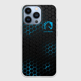 Чехол для iPhone 13 Pro с принтом TEAM LIQUID E SPORT ,  |  | 2019 | blue | cybersport | esport | liquid | logo | pro league | sci fi | team | team liquid | броня | киберспорт | логотип | ромб | текстура | тим ликвид | фирменные цвета