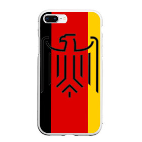 Чехол для iPhone 7Plus/8 Plus матовый с принтом German eagle , Силикон | Область печати: задняя сторона чехла, без боковых панелей | герб | германский | немецкий | орел | флаг