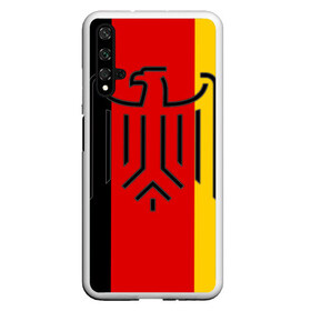 Чехол для Honor 20 с принтом German eagle , Силикон | Область печати: задняя сторона чехла, без боковых панелей | герб | германский | немецкий | орел | флаг