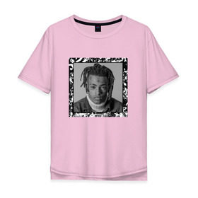 Мужская футболка хлопок Oversize с принтом XXXTentacion Love , 100% хлопок | свободный крой, круглый ворот, “спинка” длиннее передней части | art | rap | tentacion | xxx | xxxtentacion