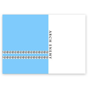 Поздравительная открытка с принтом Arch Enemy , 100% бумага | плотность бумаги 280 г/м2, матовая, на обратной стороне линовка и место для марки
 | ae | arch enemy | алисса уайт глаз | анджело | арх | архенеме | архэнеми | арч | арчэнеми | даниэль эрландссон | джефф лумис | енеме | инеме | инемэ | майкл эмотт | шарли | энеме | энеми | энемэ