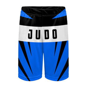 Детские спортивные шорты 3D с принтом Judo ,  100% полиэстер
 | пояс оформлен широкой мягкой резинкой, ткань тянется
 | Тематика изображения на принте: judo | sport | дзюдо | дзюдоист | спорт