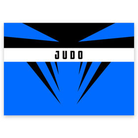 Поздравительная открытка с принтом Judo , 100% бумага | плотность бумаги 280 г/м2, матовая, на обратной стороне линовка и место для марки
 | Тематика изображения на принте: judo | sport | дзюдо | дзюдоист | спорт