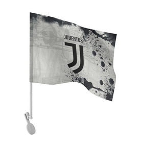 Флаг для автомобиля с принтом Juventus New , 100% полиэстер | Размер: 30*21 см | cr7 | juve | juventus | ronaldo | texture | брызги красок | герб италии | гранж | звезда | роналдо | текстура | флаг италии | ювентус