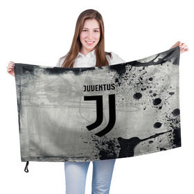 Флаг 3D с принтом Juventus New , 100% полиэстер | плотность ткани — 95 г/м2, размер — 67 х 109 см. Принт наносится с одной стороны | cr7 | juve | juventus | ronaldo | texture | брызги красок | герб италии | гранж | звезда | роналдо | текстура | флаг италии | ювентус