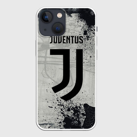 Чехол для iPhone 13 mini с принтом JUVENTUS. ,  |  | cr7 | juve | juventus | ronaldo | texture | брызги красок | герб италии | гранж | звезда | роналдо | текстура | флаг италии | ювентус