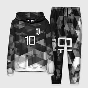 Мужской костюм 3D (с толстовкой) с принтом JUVE 10 DYBALA ,  |  | fc | football | football club | juventus | sport | спорт | спортивные | униформа | фирменные цвета | фк | футбол | футбольный клуб | ювентус