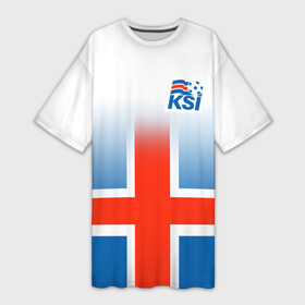 Платье-футболка 3D с принтом KSI ICELAND SPORT ,  |  | 2019 | fc | football | football club | iceland | ksi | sport | исландия | кси | сборная исландии | спорт | спортивные | униформа | фирменные цвета | фк | футбол | футбольный клуб