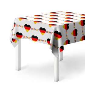 Скатерть 3D с принтом Love Germany , 100% полиэстер (ткань не мнется и не растягивается) | Размер: 150*150 см | Тематика изображения на принте: germany | германия
