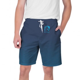 Мужские шорты 3D с принтом TEAM LIQUID E-SPORT ,  полиэстер 100% | прямой крой, два кармана без застежек по бокам. Мягкая трикотажная резинка на поясе, внутри которой широкие завязки. Длина чуть выше колен | 