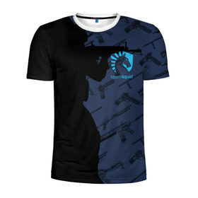 Мужская футболка 3D спортивная с принтом TEAM LIQUID E-SPORT CS GO , 100% полиэстер с улучшенными характеристиками | приталенный силуэт, круглая горловина, широкие плечи, сужается к линии бедра | Тематика изображения на принте: 2019 | blue | cs go | cybersport | esport | liquid | logo | pro league | team | team liquid | киберспорт | логотип | тим ликвид | фирменные цвета