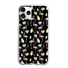 Чехол для iPhone 11 Pro матовый с принтом Розовый фламинго , Силикон |  | африка | крылья | мода | прикольные | природа | птица | розовый | фламинго | цвет | яркие