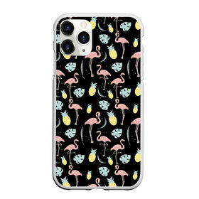 Чехол для iPhone 11 Pro Max матовый с принтом Розовый фламинго , Силикон |  | африка | крылья | мода | прикольные | природа | птица | розовый | фламинго | цвет | яркие