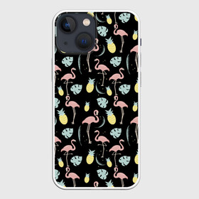 Чехол для iPhone 13 mini с принтом Розовый фламинго ,  |  | африка | крылья | мода | прикольные | природа | птица | розовый | фламинго | цвет | яркие