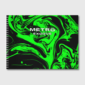 Альбом для рисования с принтом Метро Исход , 100% бумага
 | матовая бумага, плотность 200 мг. | 2033 | 2035 | exodus | horror | metro | survival | артем | игры | исход | спарта | стелс | шутер | экшен