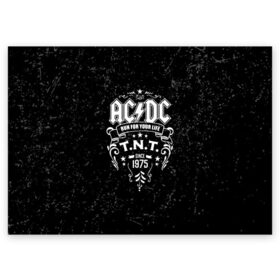 Поздравительная открытка с принтом AC/DC run for your life , 100% бумага | плотность бумаги 280 г/м2, матовая, на обратной стороне линовка и место для марки
 | ac dc | acdc | acdc ас дс | австралийская | ангус янг | асдс | блюз | группа | крис слэйд | метал | молния | музыка | музыканты | певцы | рок | рок н ролл | стиви янг | хард | хардрок | эксл роуз