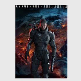 Скетчбук с принтом Mass Effect 3 , 100% бумага
 | 48 листов, плотность листов — 100 г/м2, плотность картонной обложки — 250 г/м2. Листы скреплены сверху удобной пружинной спиралью | Тематика изображения на принте: action | edition | rpg | shooter | special | геты | жнецы | инженер | разведчик | солдат | страж | цербер | штурмовик | шутер